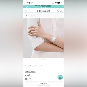 Tiffany & Co. Silver Wide Cuff Bracelet